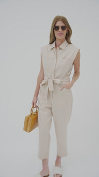 Women's Khaki Travel Romper