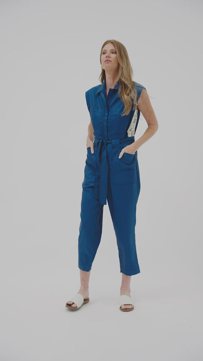 Women's Blue Romper