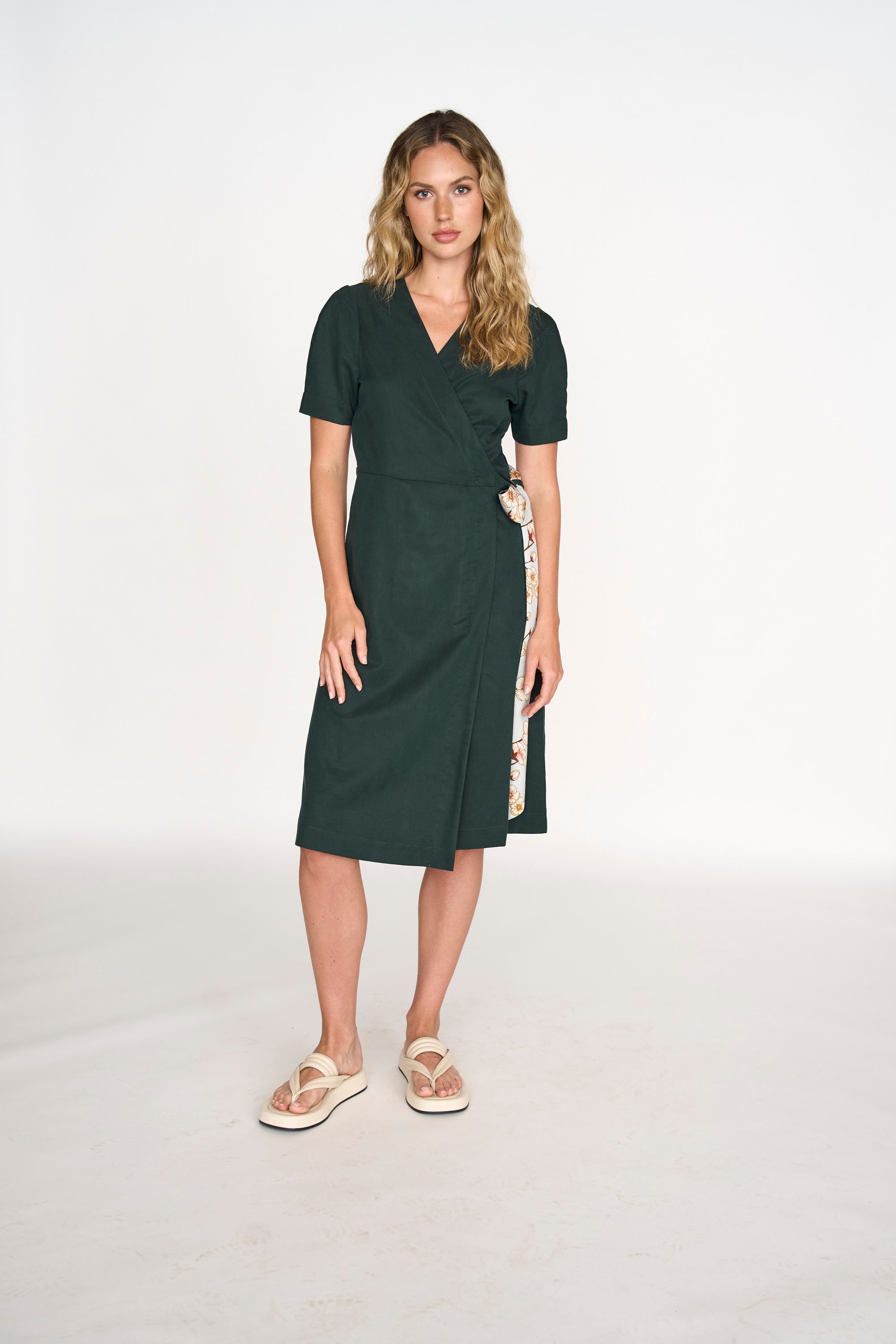 Wrap Me Up Dress - Hunter Green (XS - 2XL) Wrap Me Up Dress - Hunter Green (XS - 2XL)