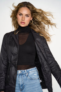 Women's Black Versatile Travel Airport Jacket