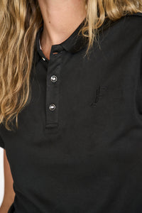 Comfortable Black Travel Polo