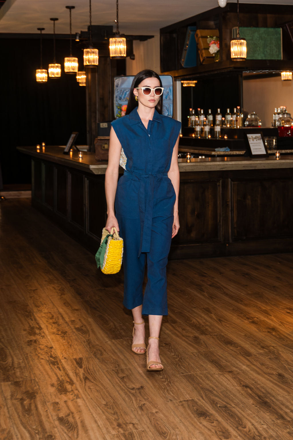 Foreign Fare Flight Jumpsuit - Blue (XS - 2XL)