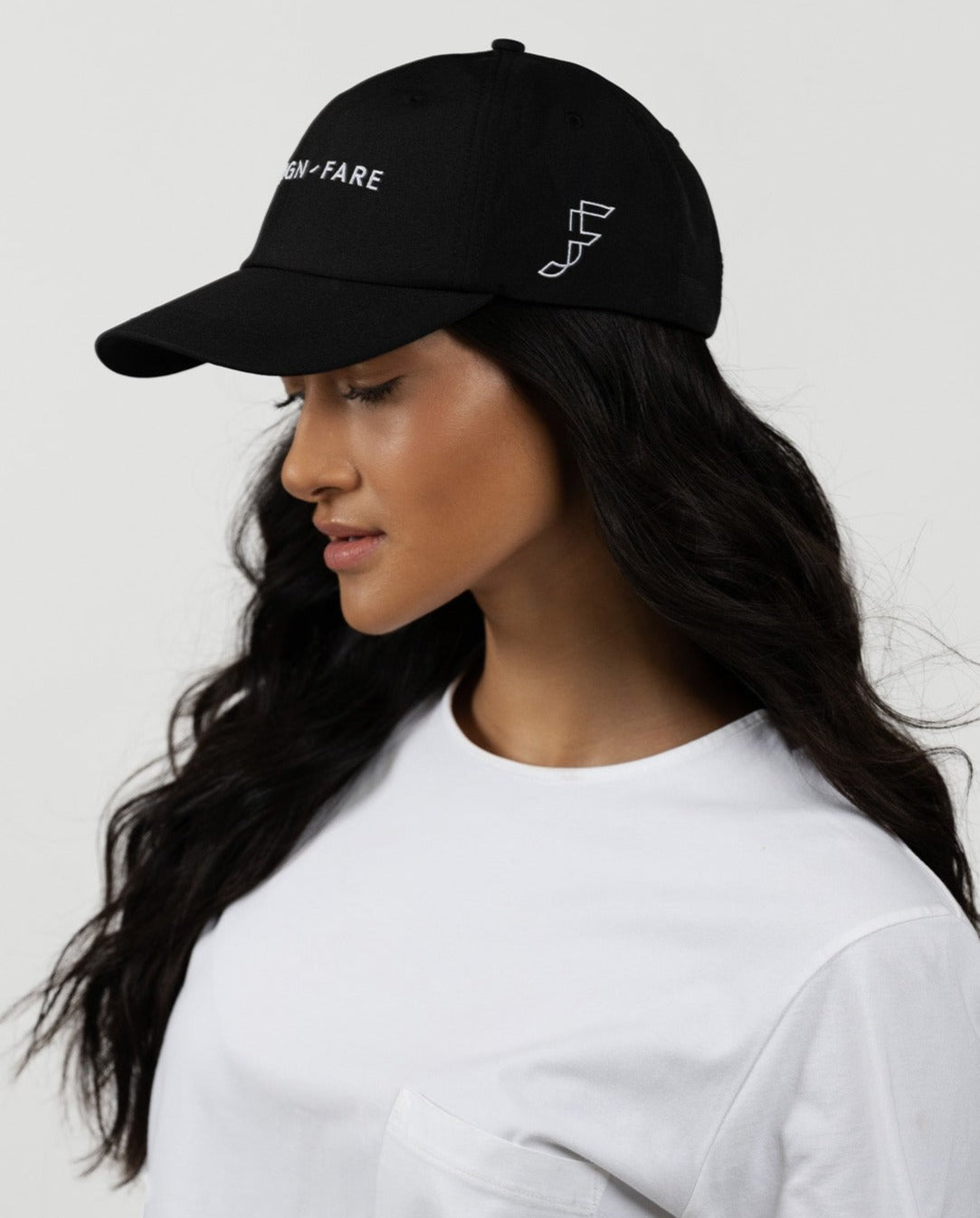 Women's black cap