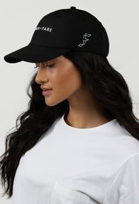 Women's black cap