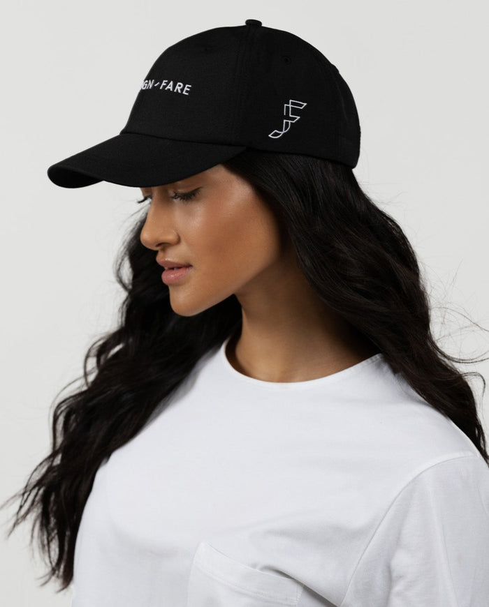 Women's black cap
