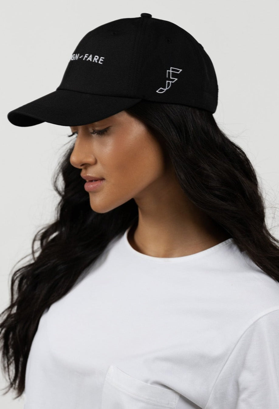 Women's black cap