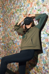 Trendy Travel Hoodie Green