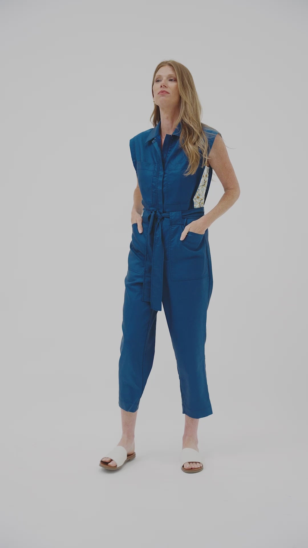 Women's Blue Romper